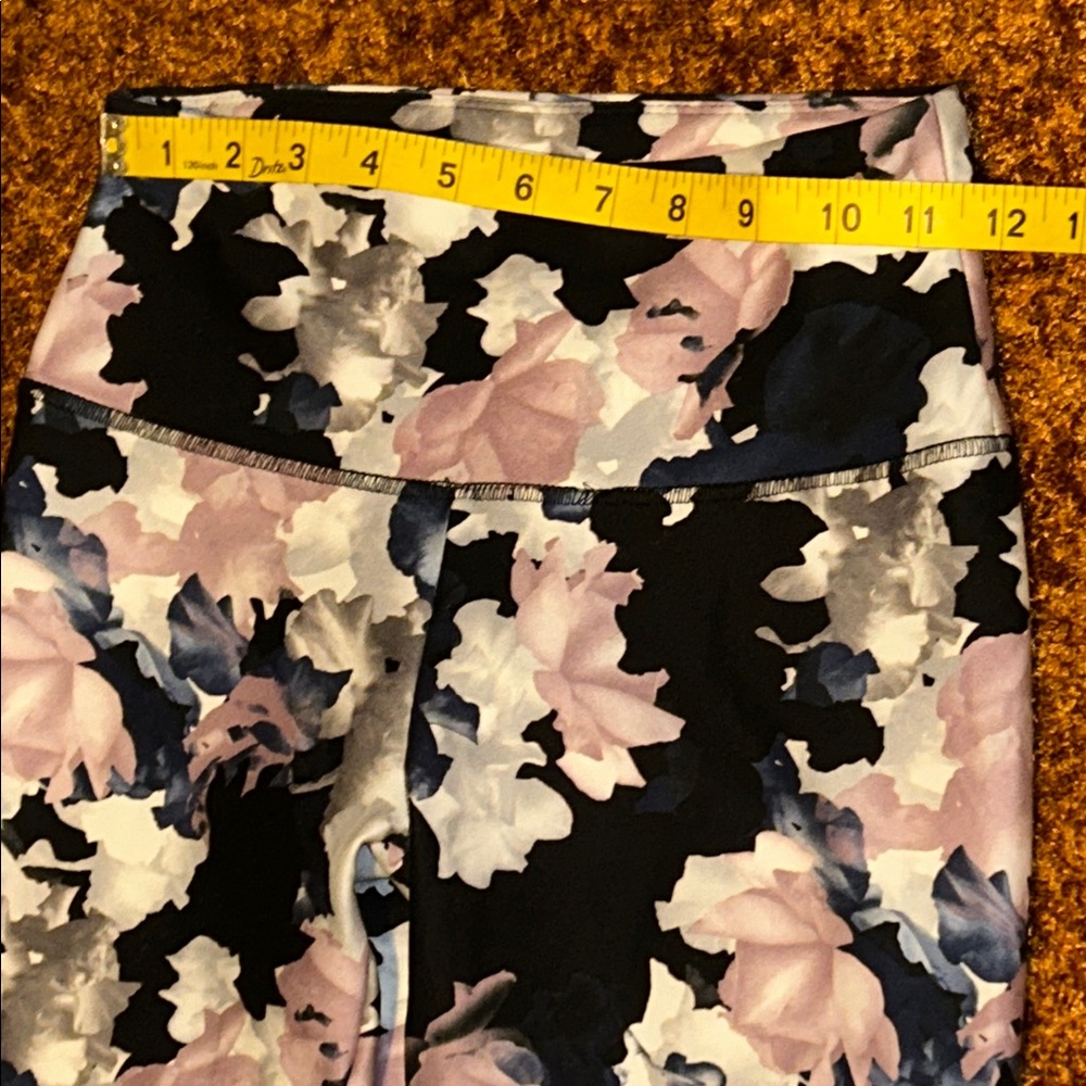 Balance Collection Floral Print Leggings - Black, Pink, Gray - Picture 2 of 6